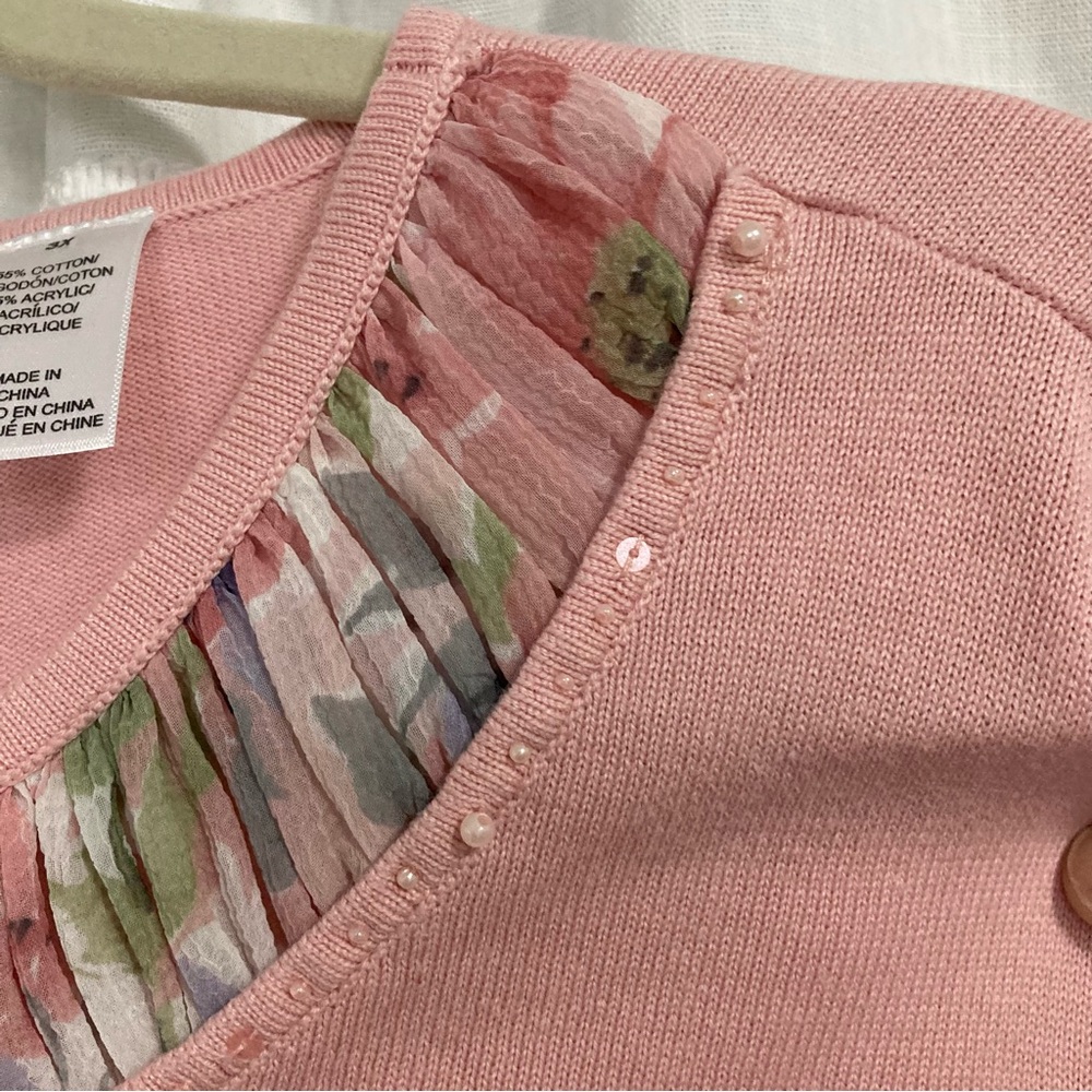 Alfred Dunner vintage insp grandmacore embellished short sleeve sweater top - Picture 4 of 6